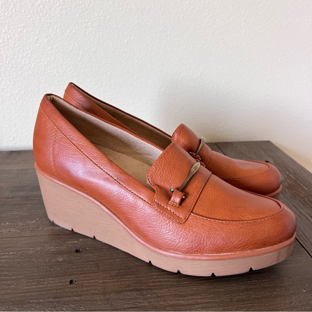 SOUL Naturalizer Achieve 70s Vibe Wedge Loafer Size 12 M